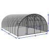 Polykarbonátový skleník AGRO 4 m Dĺžka: 6 metrov, POLYKARBONÁT: 4 mm