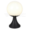 Stojanová lampa 1*E27 Matt Black Opal C Ball VT-1230 (V-TAC)