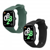 2x Náramok kwmobile Xiaomi Redmi Watch 4 zelená, černá