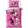 Carbotex · Bavlnené posteľné obliečky Minnie Mouse - motív Módna ikona - 100% bavlna - 70x90 cm + 140x200 cm