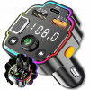 BLUETOOTH AUDIO VYSIELAČ FM MP3 BT RÝCHLA NABÍJAČKA 3X USB RGB QC 3.1 20 W