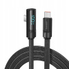 Kábel Toocki USB typ C - USB typ C 1 m čierny