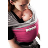 Baby šatka Je Porte Mon Bébé Light grey/Fuchsia (elastické baby šatky JPMBB Original)