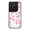 Lesklý kryt Mobiwear Glossy - Motorola Edge 50 Neo - G033G - Růžové květy (Prémiové lesklé pouzdro, obal, kryt Mobiwear Glossy na mobil Motorola Edge 50 Neo - G033G - Růžové květy, materiál Plast + TP