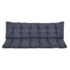 PREMIUM podložka/vankúš na lavičku 160 x 45 cm, tmavosivá