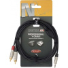Stagg NYC3/MPS2CMR, kabel 2x RCA/mini JACK, 3m