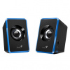 Genius reproduktory SP-U125, 2.0, 3W, modré, regulácia hlasitosti, 3,5 mm jack (USB), 150Hz-20kHz (Genius SP-U125 Stereo reproduktory napájané cez USB modré)