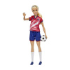 Mattel Barbie Futbalová bábika - Barbie v červenom drese 25HCN17