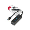 AXAGON HUE-S2B, 4x USB3.0 CHARGING hub, micro USB nap. konektor (HUE-S2B)