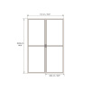 Palram Dvere s moskytiérou pre Torino 3 x 4,25 (antracit)