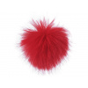 Kožešinová bambule s poutkem Ø8 cm Varianta: 5 červená, Balení: 1 ks