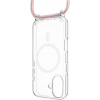 Fixed MagPure Neck puzdro s ružovou šnúrkou na krk pre Apple iPhone 16 FIXPUNM-1400-PI