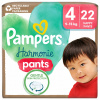 Nohavičkové plienky Pampers Pants Harmonie Veľkosť 4, 22 ks