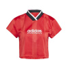 adidas Tiro Colorblock Crop dámske tričko Red 12 (M)