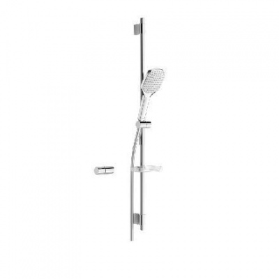Hansa Activejet - Set sprchovej hlavice, 1 prúd, tyče a hadice, biela/chróm 84370210