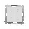 Kontakt-Simon Stmívač Simon 55 pro stmívatelné LED, tlačítkový (modul) Světle šedý matný TESL1.01/114