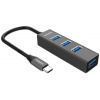 PREMIUMCORD 5G SuperSpeed USB Hub typ C na 4x USB 3.2 Gen 1