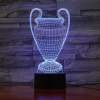 3Dmix 3DL-CLK020 – 3D LED nočná lampa - Pohár pre víťazov (Trofej) (Hodiny s budíkom)
