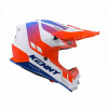 KENNY RACINGOVÁ PRILBA CROSS/ENDURO MODEL TRACK GRAPHIC PATRIOT FARBA BIELA/NEB