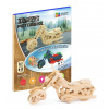 NiXiM Drevené 3D puzzle - Motorka
