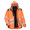 PORTWEST HI-VIS PW365 / Reflexná nepremokavá bunda 3v1 - HV oranžová/čierna XL