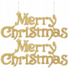 SPRINGOS Vianočné ozdoby Merry Christmas sada 2ks