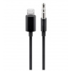 PremiumCord Apple Lightning audio redukční kabel na 3.5 mm stereo jack, 1 m, černý kipod50