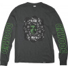 pánske tričko ETNIES DOOMED LS TEE Charcoal/Heather XXL