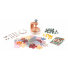 Kvetinárstvo s vlastnou výrobou kvetinových šperkov Crea Flower Jewelry Set Smoby s textilnými lupienkami a bižutériou 100 doplnkov