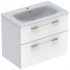 Geberit Selnova Square Umývadlová skrinka 635x788x480mm, s umývadlom, 2 zásuvky,Biela lesk GEB 501.240.00.1