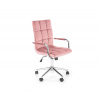 Halmar | Kancelárska stolička VANI ružová | V-CH-GONZO 4-FOT-RÓŻOWY