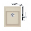 FRANKE SETT113BE tectonit drez 430x530 mm SID 610-40 Béžová+batéria FS 3230.031 Chróm FRA 143.0687.383