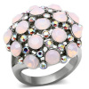 Prsteň z ušľachtilej ocele Pink SR0642 Veľkosť prsteňa: 54 (17,2 mm)