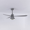 FARO BARCELONA Stropný ventilátor Amelia Cone, LED svietidlo sivá - 33762-24