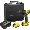 Stanley SFMCD715D2K Aku vrtačka s příklepem, 2 x 2.0Ah, kitbox V20
