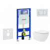 Geberit Duofix Set predstenovej inštalácie, klozetu Oudee Vortex a dosky softclose, tlačidlo Sigma30, biela/biela mat SANI11CA3189