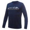 Tričko dlhé pánske SENSOR MERINO ACTIVE PT MOUNTAINS tmavo modré S