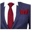 GREG WIGHT TIE CLASSON CUT MICRIBIBLE (MICROFASE) Červená (Kravata)