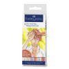 Popisovač Faber-Castell Pitt Artist Pen Manga 6 kusov, Kaoiro