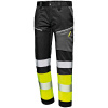 PRAPOR CONTRAST / Pánske strečové nohavice s reflexnými prvkami - čierna/žltá 60