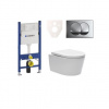 Cenovo zvýhodnený závesný WC set Geberit do ľahkých stien / predstenová montáž + WC SAT Brevis SIKOGES7W71