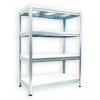 Pozinkovaný regál Biedrax 35 x 120 x 90 cm - 4 police biele lamino 12mm