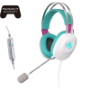 ASUS TUF Gaming H1 Gen II Hatsune Miku Edition Slúchadlá s mikrofónom Kábel Handheld Hranie USB Typ-A Ružová, Tyrkysová, Biela (90YH048B-BHUA00)