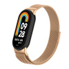 Xiaomi Milánsky ťah magnetický - kovový náhradný remienok pre Mi Smart Band 8/9/10 Farba: Rose Gold MBSCZ-8MT03