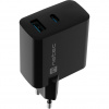 Univerzální USB nabíječka Natec RIBERA GaN 45W, 1X USB-A, 1X USB-C, černá NUC-2143