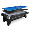 Billiard Table Hop-šport VIP extra 9ft čierna/šedá s bazénom Pong Pong 9 ft (9 stôp biliardový stôl s prekrytím ping pong)