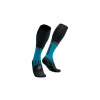 COMPRESSPORT Full Socks Winter Run Mosaic Blue / Black - T2