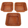 Kôš, košík - 3ks Imitácia Rattan Woven Baskets na ukladanie (Tkaný košík tkaného koša tkaného koša)