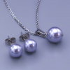 Súprava Swarovski perličky 8,10mm Levander 55cm