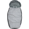 Dooky Footmuff DeLuxe Crowns L svetlo sivý